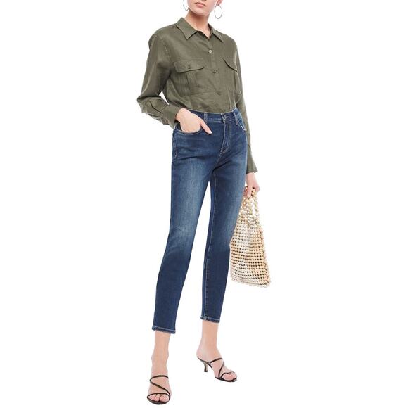Current/Elliott High Rise Skinny Jeans Dark Wash Size 26 - Picture 1 of 5